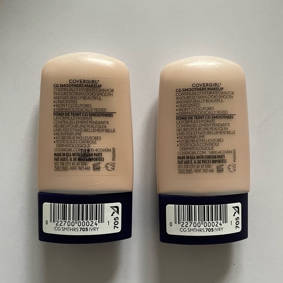 2-Pack Covergirl CG Smoothers Foundation - Ivory 705 - Picture 4 of 6